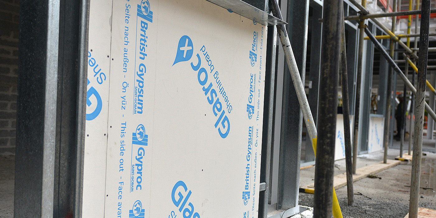 Glasroc X external sheathing board