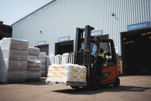 Minster yard at work