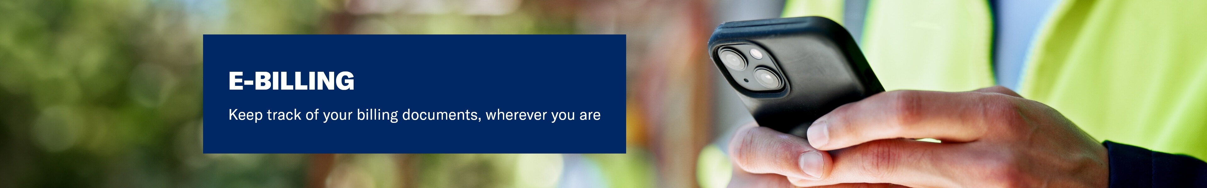 Register for e-billing with Minster