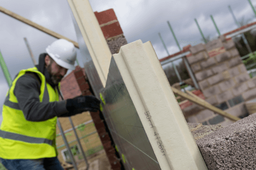 PIR insulation installed in a new-build